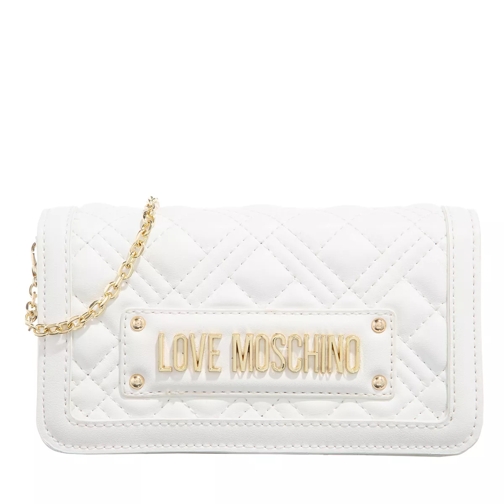 Love Moschino Sling Quilted Offwhite Sac à bandoulière