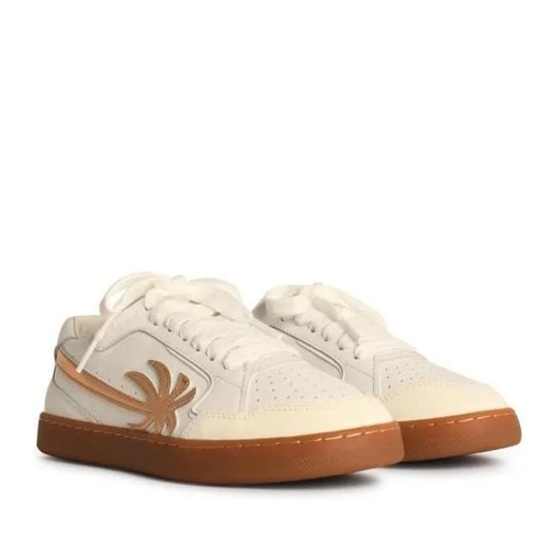 Palm Angels New Palm' White Leather Sneakers White lage-top sneaker