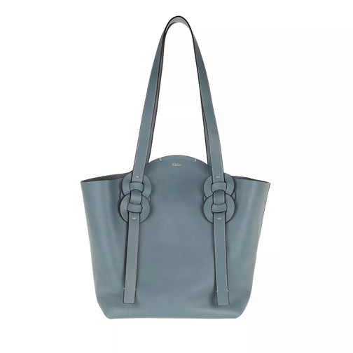 Chloé Medium Darryl Shopper Calfskin Mirage Blue Shopping Bag