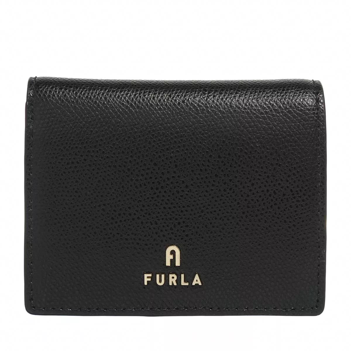 Furla Camelia Compact Portafoglio Piccolo In Pelle Nero - Acquista A Prezzi  Outlet!