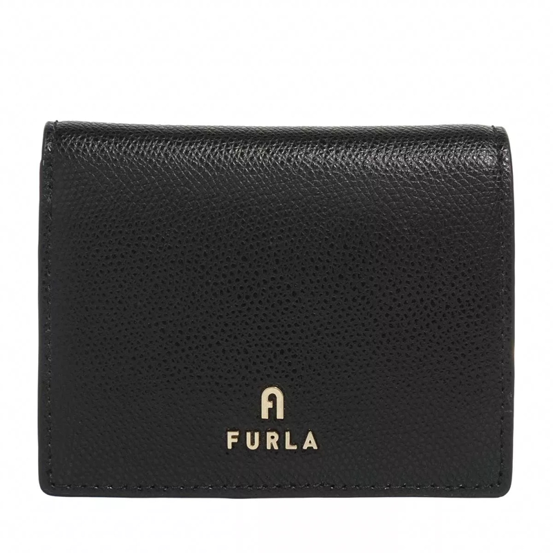 Furla Bi-Fold-Portemonnaie Furla Camelia S Compact Wallet Bifold Coin Nero