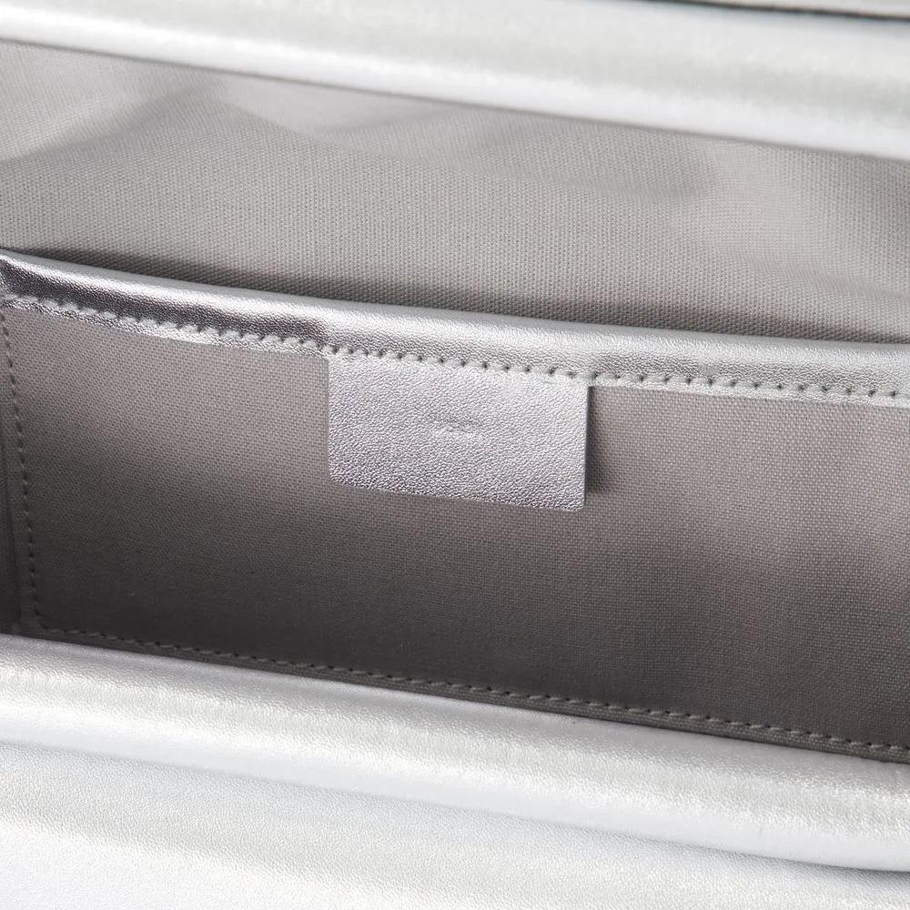 Osoi Hobo bags Folder Brot Shoulder Bag Leather Silver in zilver
