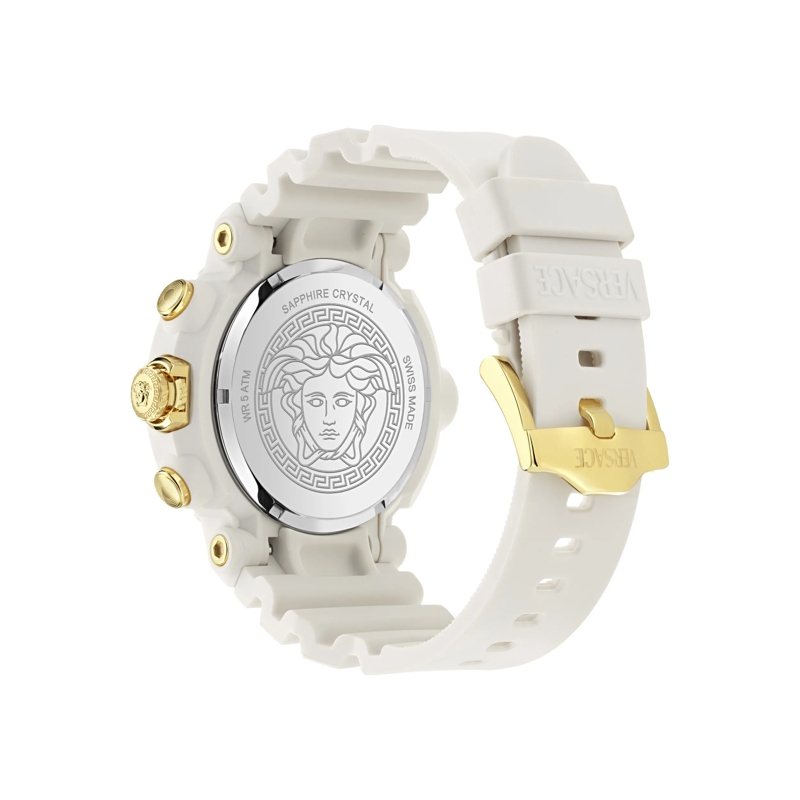Versace Quarzuhr Quarz Chronograph Uhr Versace Real Active Chrono weiss(Image 2)