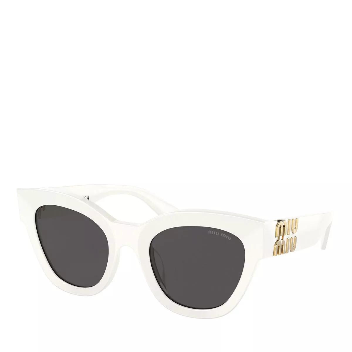 Miu Miu Sonnenbrille - 0MU 01YS - Gr. unisize - in Weiß - für Damen