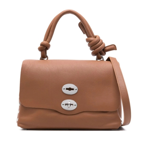 Zanellato Schultertasche Postina Piuma Knot Bag Brown