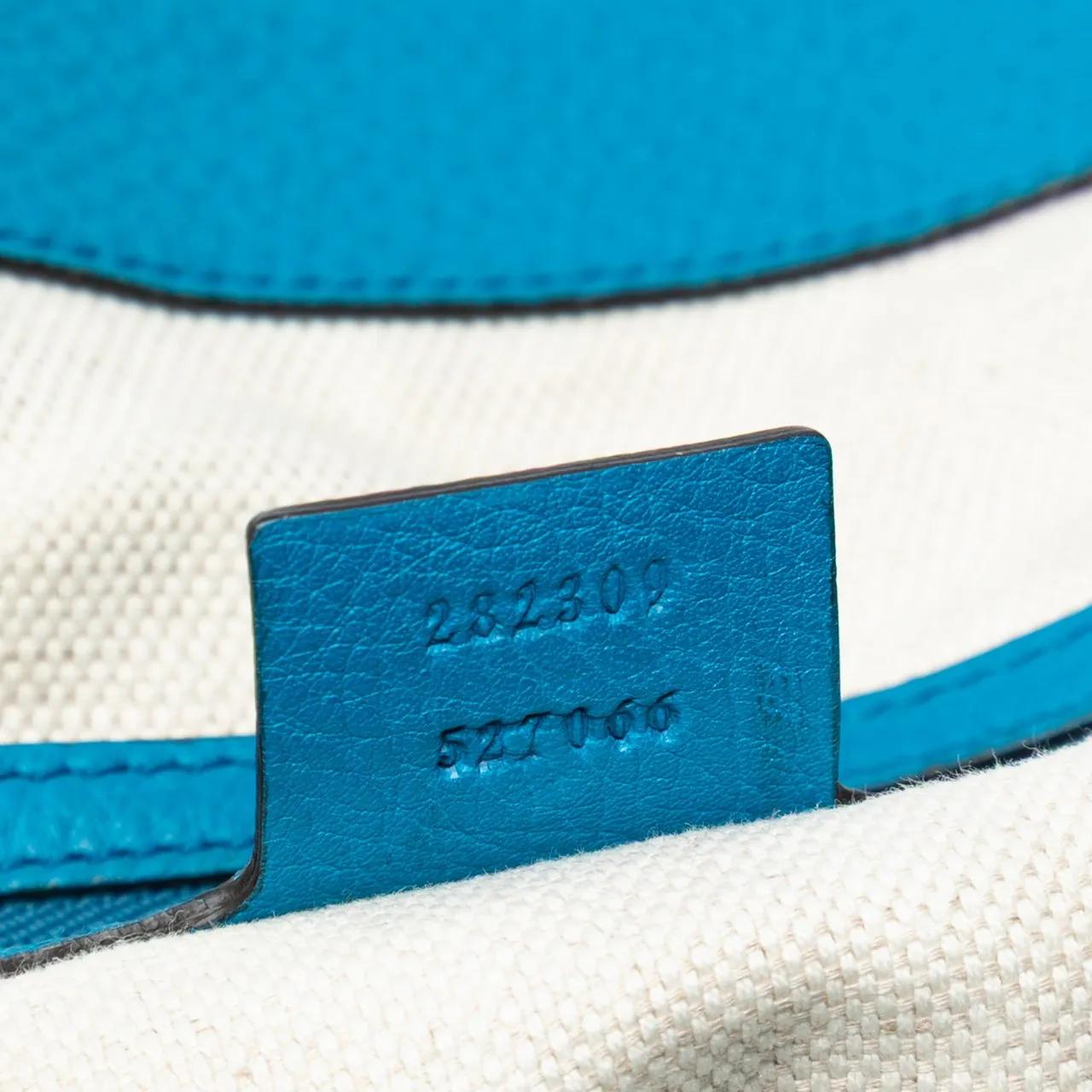 Thumbnail - Gucci Shopper - Medium Leather Soho Cellarius Tote - Gr. unisize - in Blau - für Damen