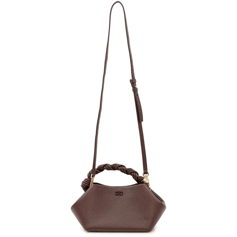 GANNI Tote Bou Small Bag con Manico Intrecciato braun(Image 2)