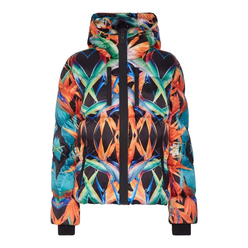 Plein Sport Daunenjacke Jacke Flowers schwarz