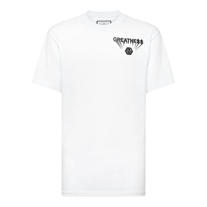 Philipp Plein T-Shirt T-Shirt Rundhalsausschnitt Ss weiss