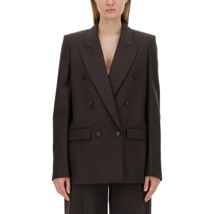 Stella McCartney Double-Breasted Jacket Brown | Blazer