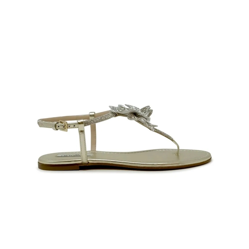 Ninalilou Sandalen 351171Fr/3 Nappa Flat Sandal Grey
