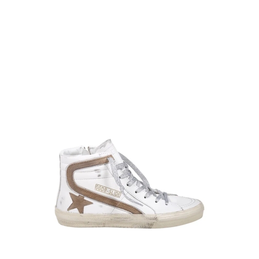 Golden Goose Low-Top Sneaker Slide Classic Leather Upper And List Suede Star White