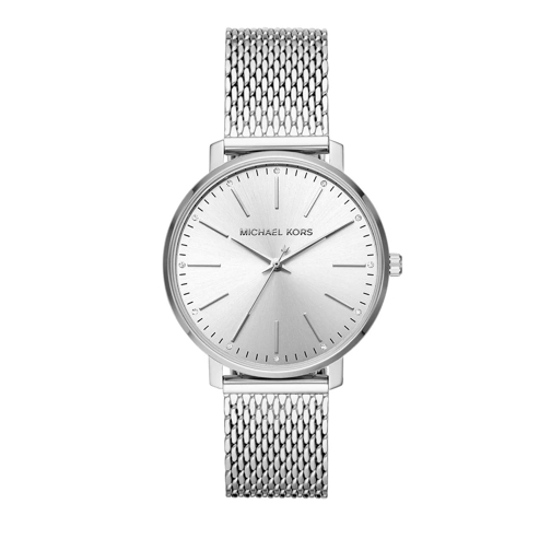 Michael Kors Women's Pyper Three-Hand Stainless Steel Watch Silver Dresswatch