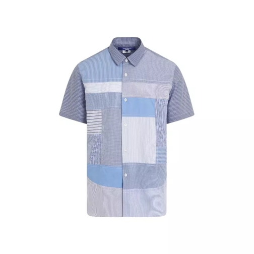 Junya Watanabe Blue Cotton Patchwork Shirt Blue 