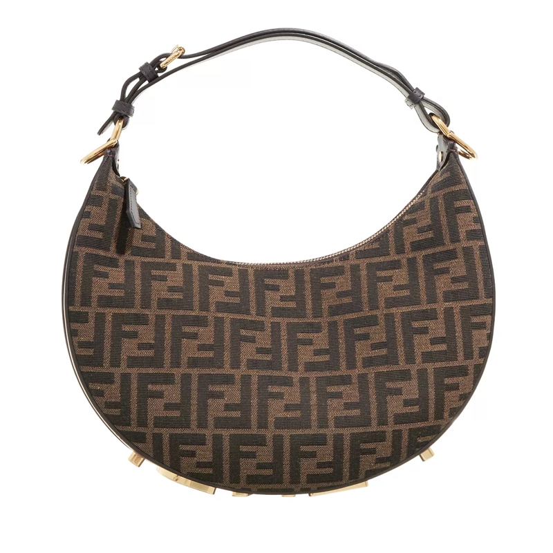 Fendi Hobo Bag Fendigraphy Small Bag Brown
