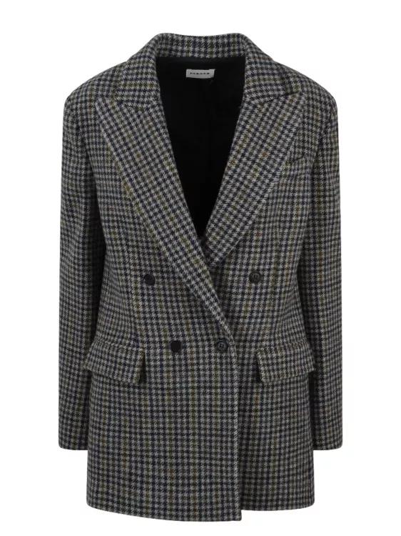 P.A.R.O.S.H. - Houndstooth Blazer - Größe M - gray