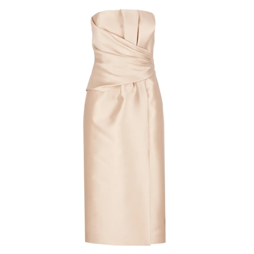 Alberta Ferretti Abendkleider Ivory Silk Blend Dress Neutrals