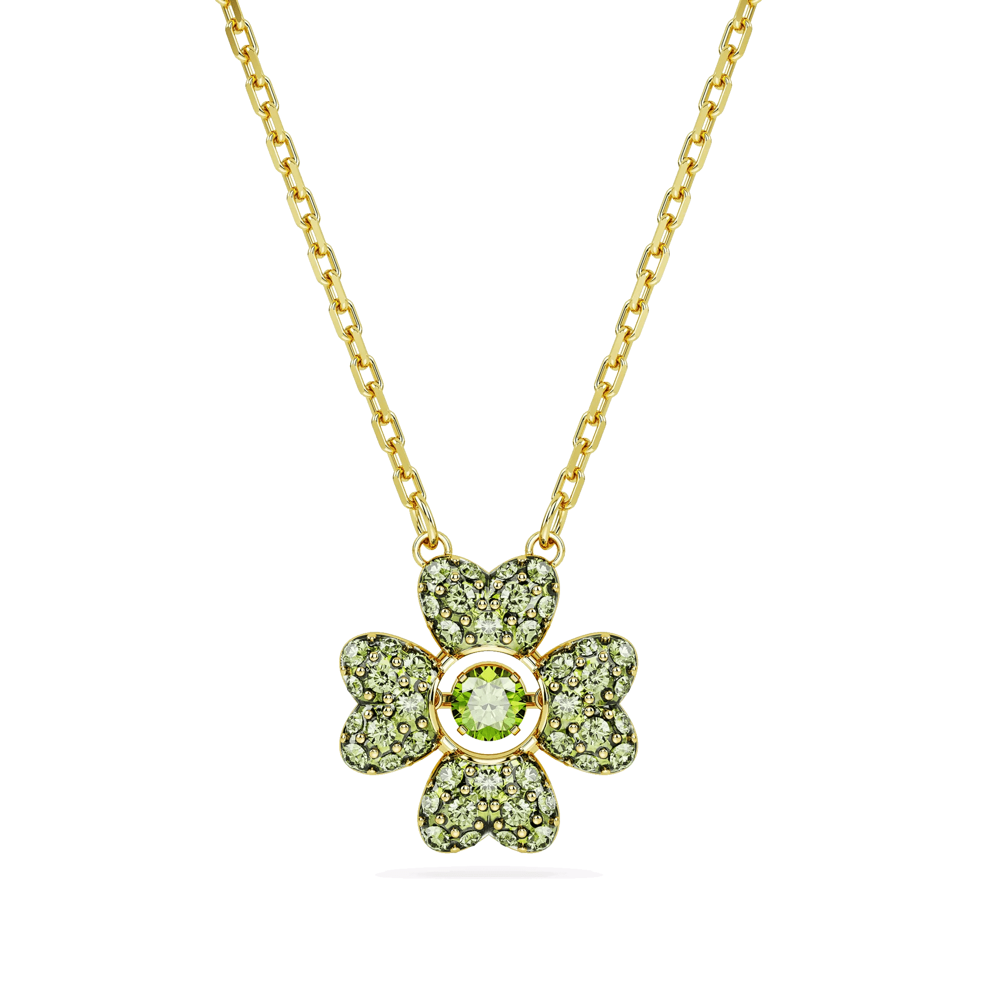 Swarovski Charms - Idyllia pendant, Clover, Gold-tone plated - Gr. unisize - in Grün - für Damen