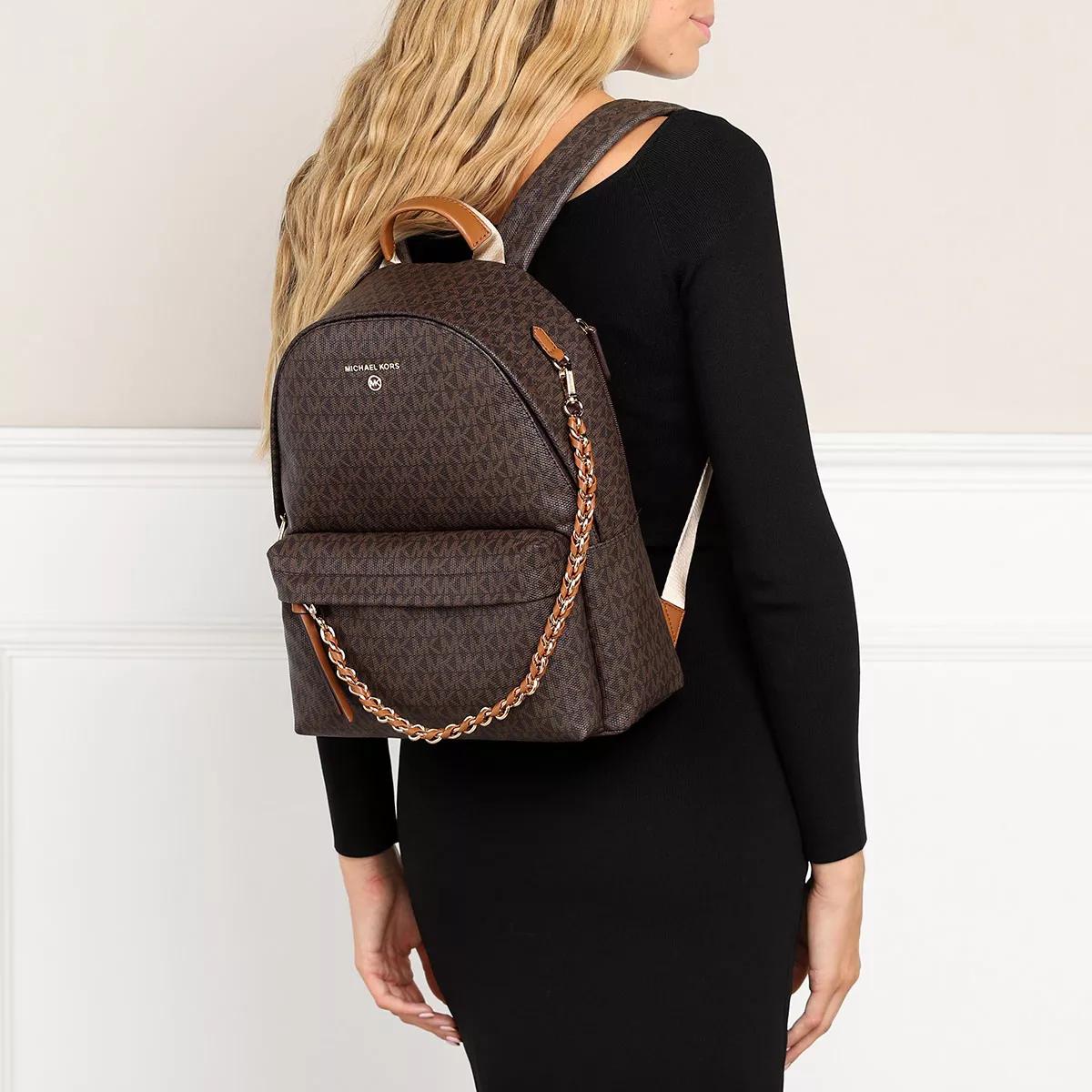 Mk brown backpack hotsell