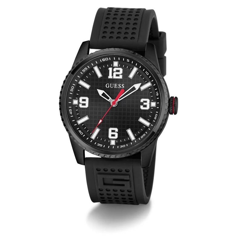 Guess Quarzuhr Quarz-Analoguhr Varsity G schwarz(Image 7)