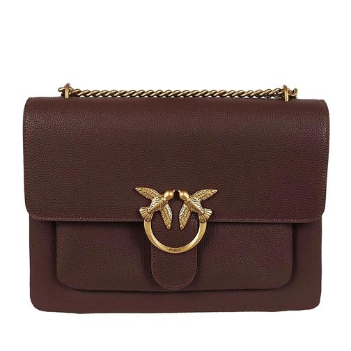 Pinko Schultertasche Love Bag Soft Bag In Tumbled Leather Brown