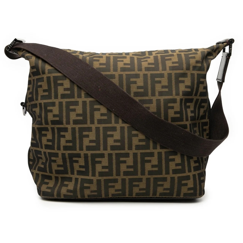 Fendi Sac à bandoulière Zucca Canvas Shoulder Bag braun