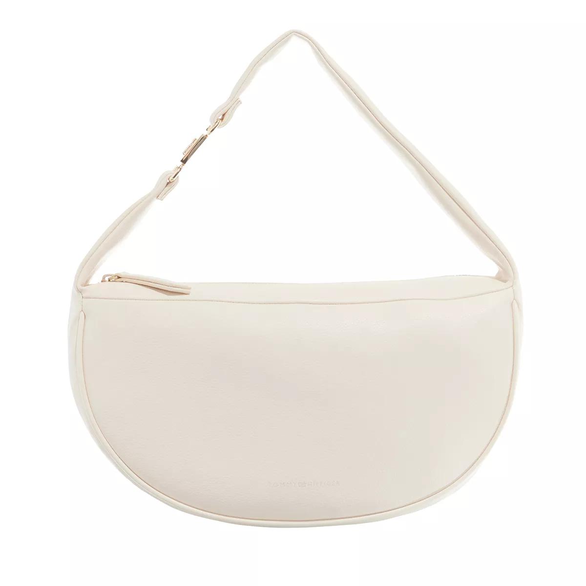 Tommy Hilfiger Hobo Bag - Th Contemporary Shoulder Bag - Gr. unisize - in Creme - für Damen