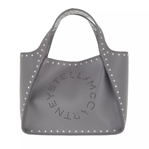 Stella McCartney Logo Handle Bag Slate Grey Rymlig shoppingväska