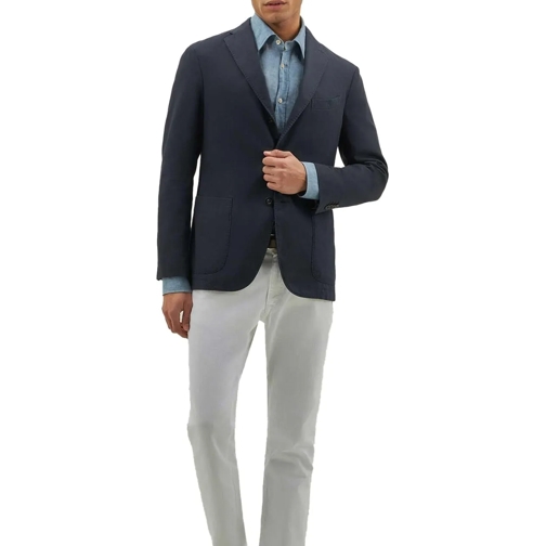 Boglioli Vestes en duvet Straight Cotton Blazer blau (Image 2)
