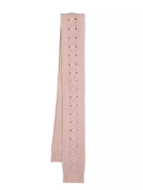 Lorena Antoniazzi Tücher & Schals - Cable-Knit Cashmere Scarf - Gr. unisize - in Gold - für Damen