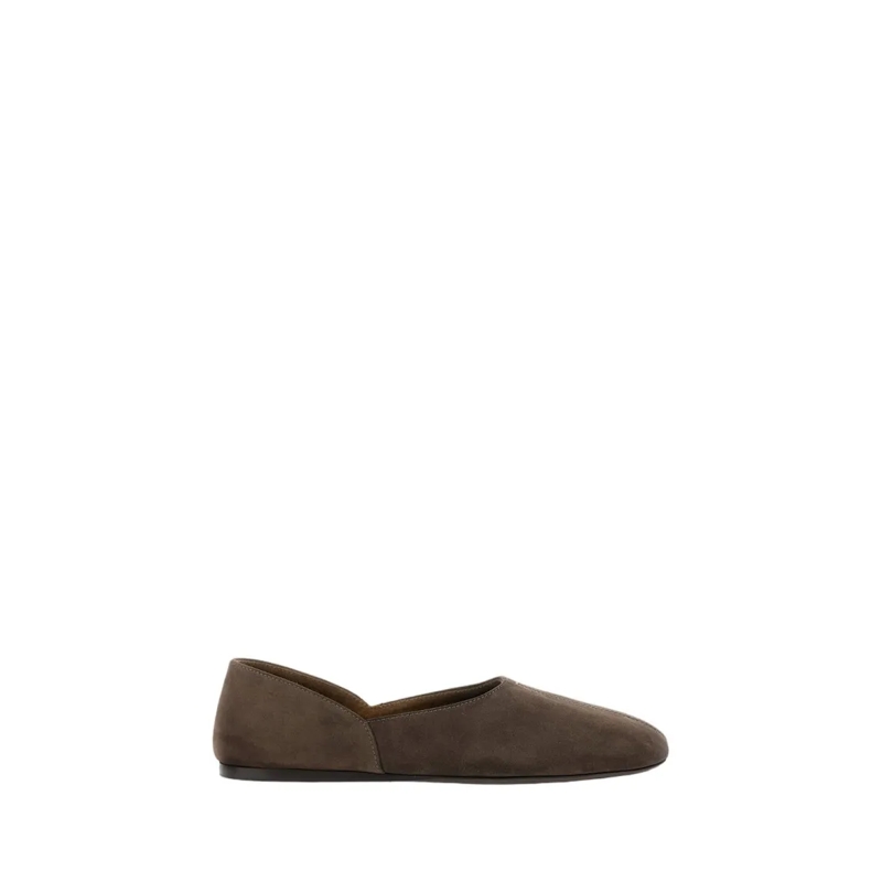 Khaite Balletschoenen Jane Flat Ballerina Brown
