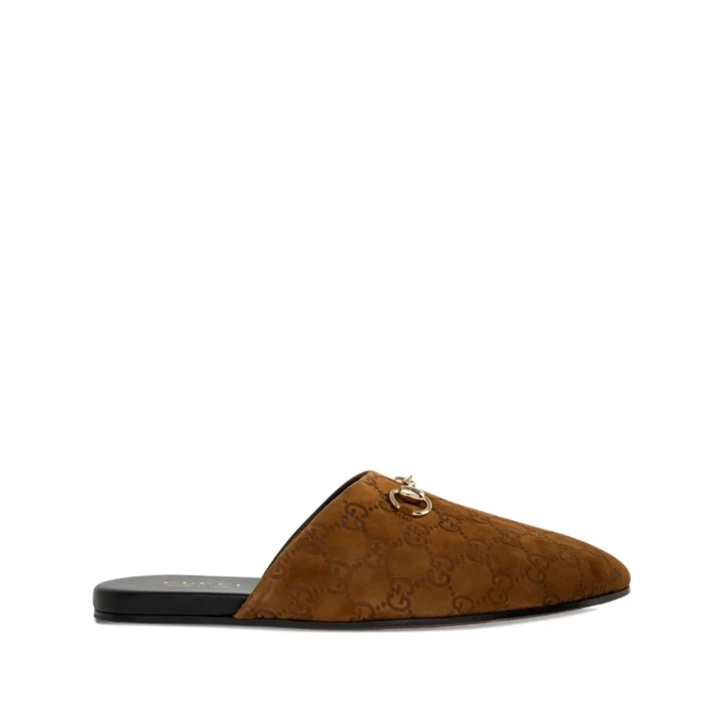 Gucci Loafer Mule With Horsebit Brown