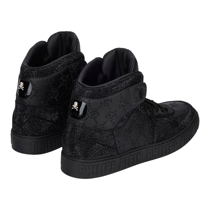 Philipp Plein Low-Top-Sneaker Hi-Top Sneakers Monogram Embellished schwarz(Image 4)