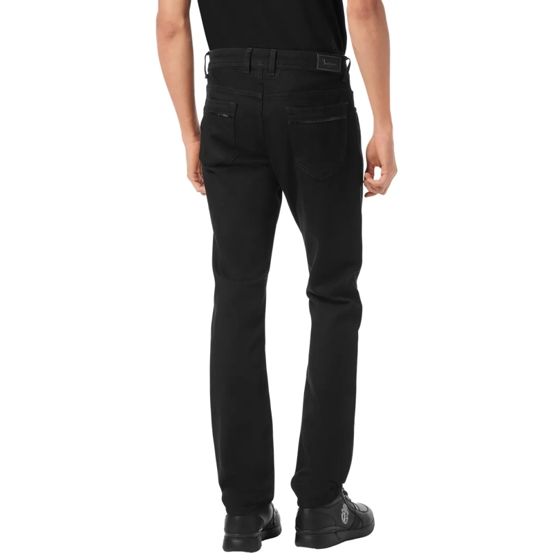 BILLIONAIRE Jeans mit geradem Bein Supergerader Schnitt schwarz(Image 2)