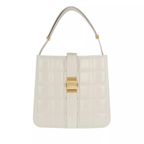 Bottega Veneta Marie Shoulder Bag Leather White/Gold Crossbodytas