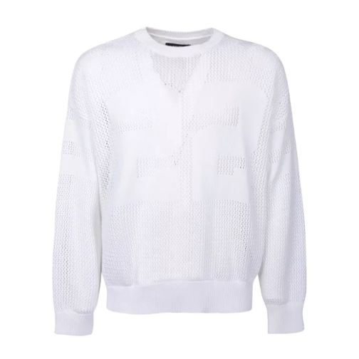 Amiri White Knitwear With Logo At The Back White 
