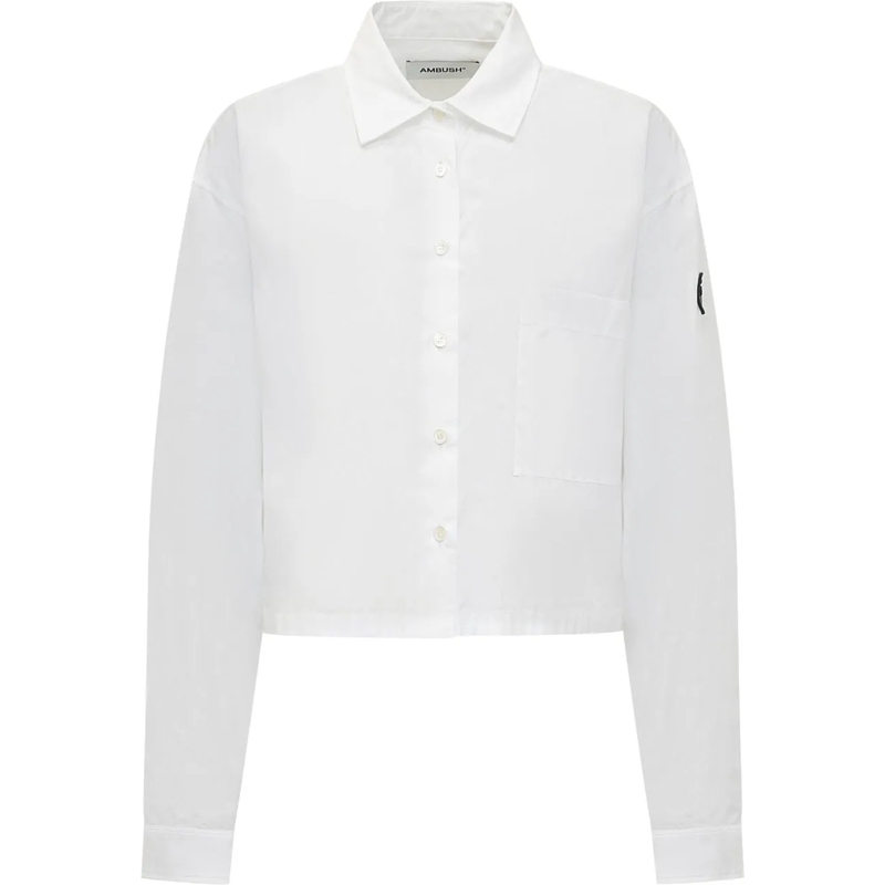 Ambush Chemisier Camicia con Logo weiß