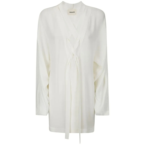 Khaite Mini robes White Silk Dress White