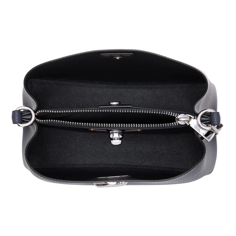 Coach Crossbody Bag Polished Pebble Leather Willow Bucket Bag 21 Dark Navy(Image 6)