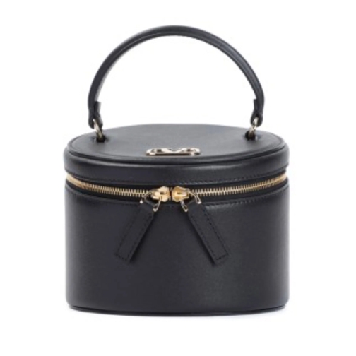 Valentino Sac à bandoulière Black Leather Jewellery Box Black