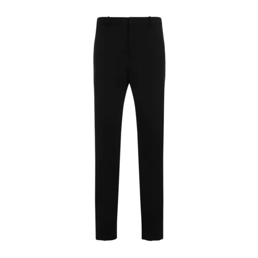 Saint Laurent Black Wool Trouser Tux Black 