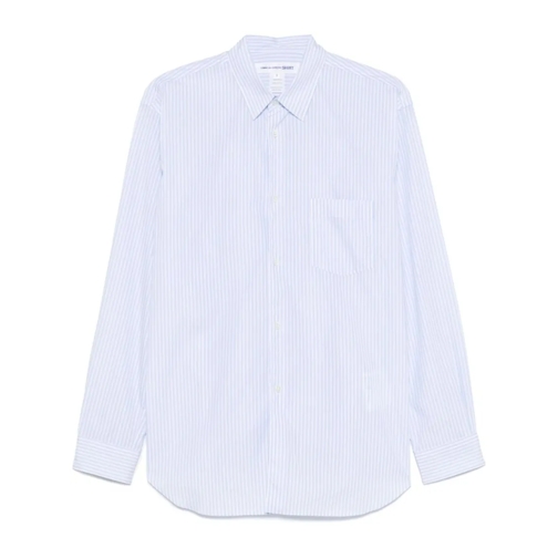 Comme des Garcons Hemden White And Blue Striped Shirt Blue