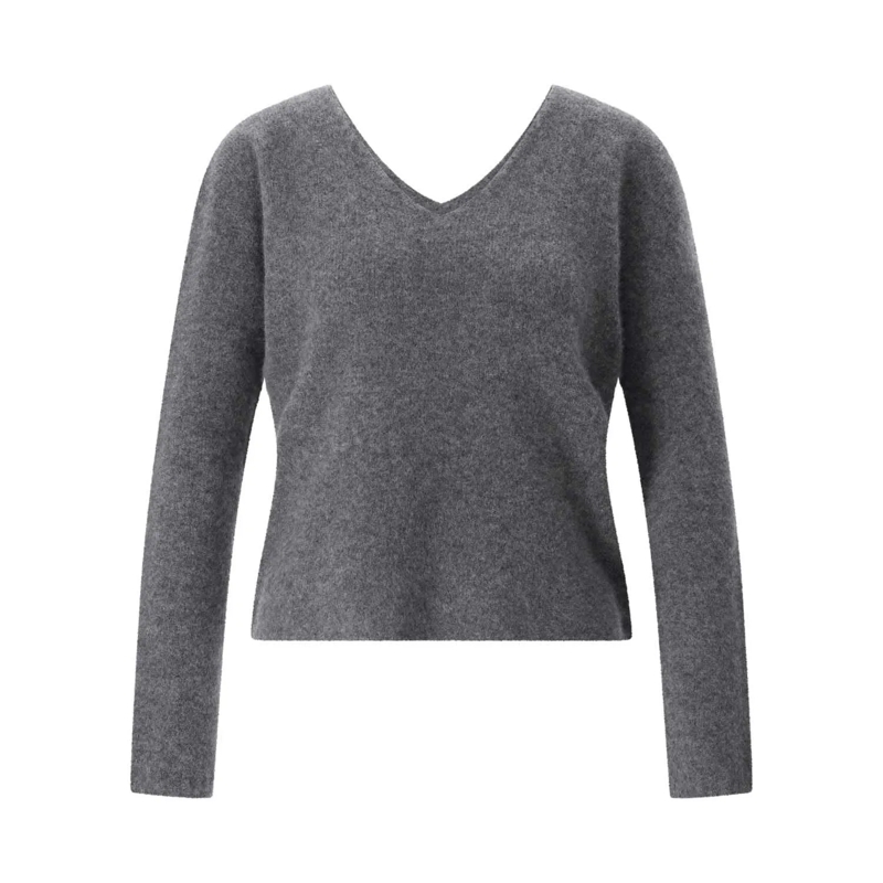 Roberto Collina Pull Pullover aus Kaschmir & Seide Anthrazit