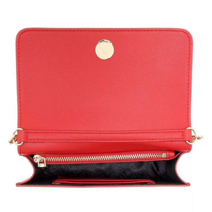 Love Moschino Portafogli Bonded Pu Rosso Wallet On A Chain