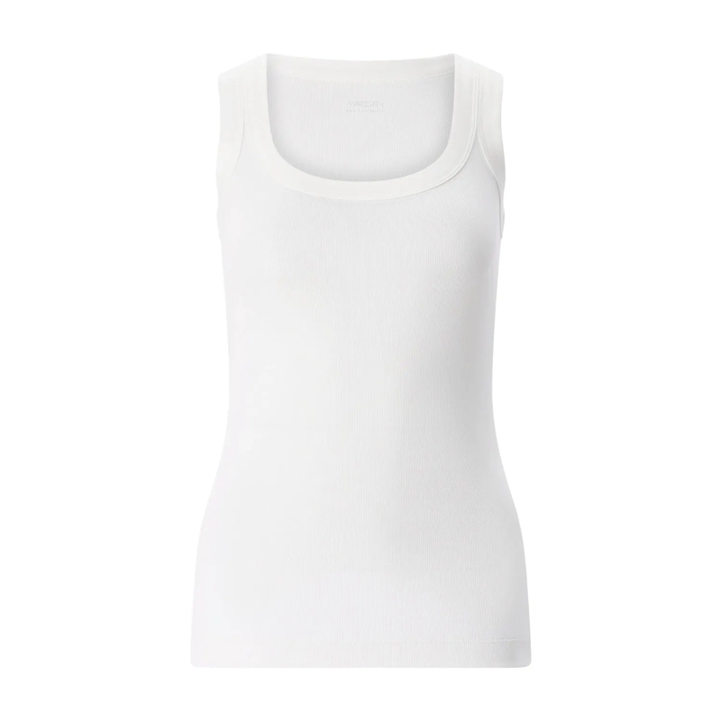 Marc Cain Top Geripptes Top weiß