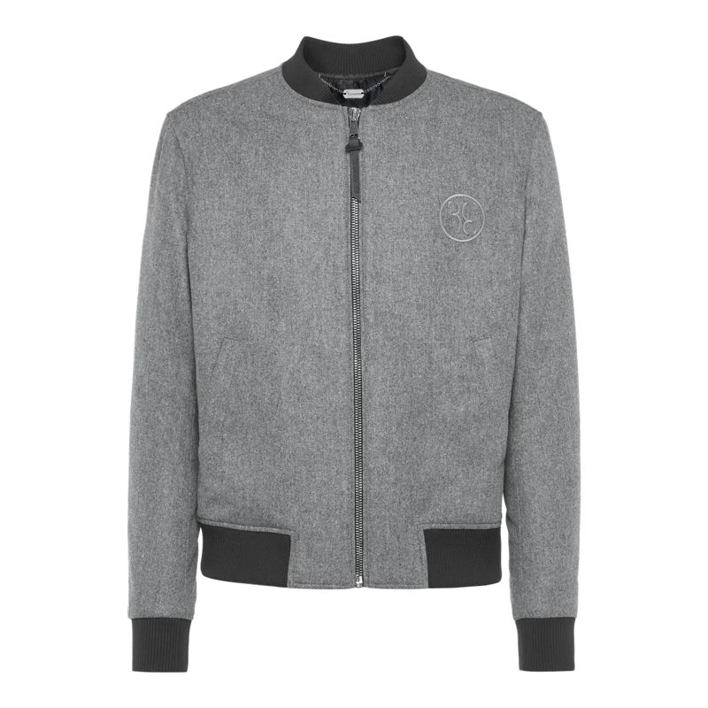 BILLIONAIRE Daunenjacke Bomberjacke grau