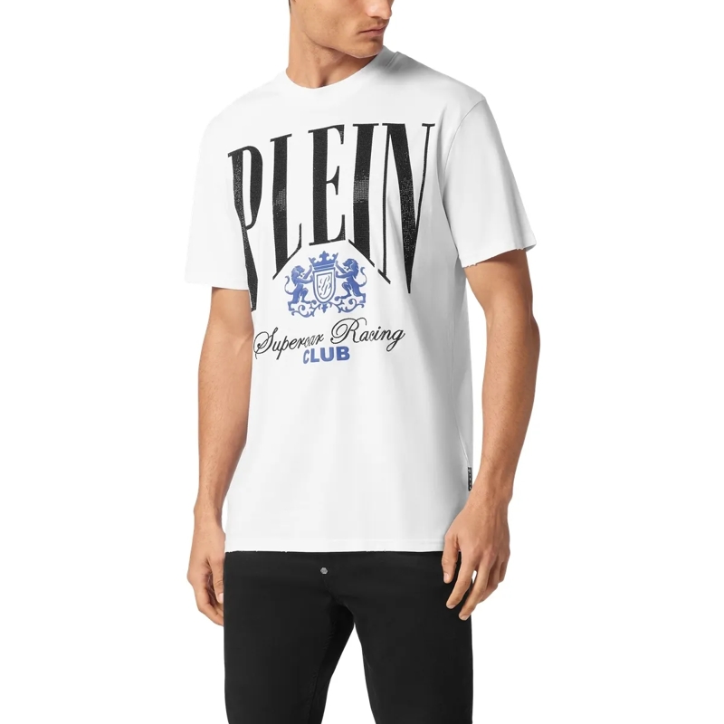 Philipp Plein T-Shirt T-Shirt Racing Mit Schmucksteinen schwarz(Image 3)