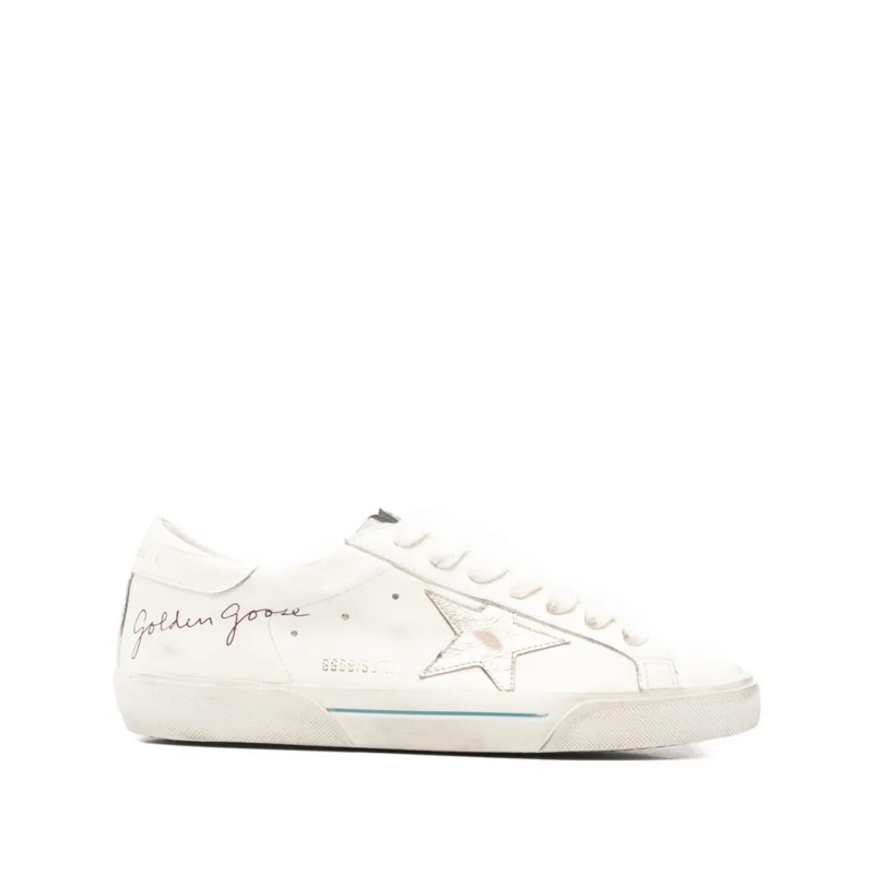 Golden Goose Low-Top-Sneaker Low-Top Sneakers With Silk-Nylon Blend White