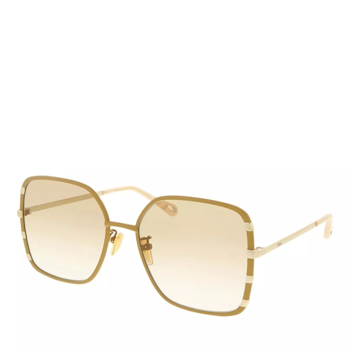 Chloé CH0143S Yellow-Gold-Brown Sonnenbrille