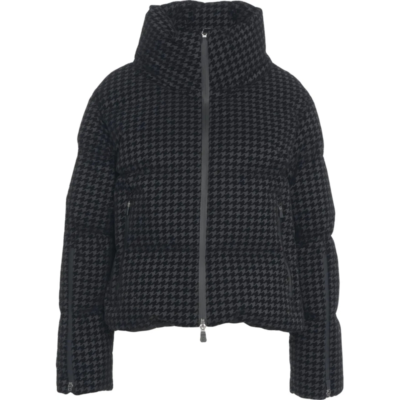 Herno Veste de transition Houndstooth down jacket schwarz